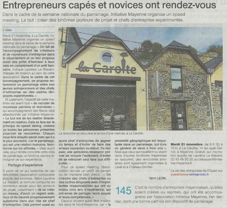 article ouest france parrainage mayenne